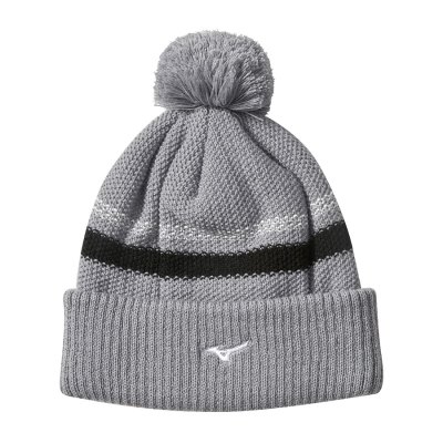 Gorros Mizuno Breath Thermo Pom Pom Hat Hombre Grises - Chile M064CVJQTN